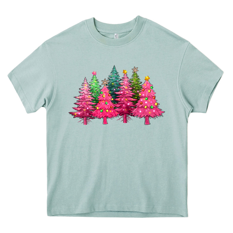Christmas Tress With Lights Heavy Core Tee by texasbilliewilder | Teevron
