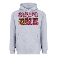 Heather Grey sweet one donut Heavyweight Hoodie - AdoDesignShop