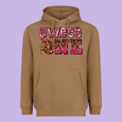 Sweet One Donut Heavyweight Hoodie Designed By Adodesignshop