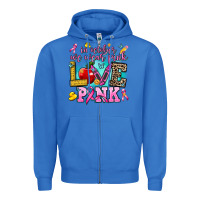 True Royal in october we wear pink love pink Zipper Hoodie - AdoDesignShop