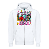 White in october we wear pink love pink Zipper Hoodie - AdoDesignShop
