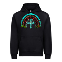Black cross christmas rainbow Urban Hoodie - JahusDesignShop