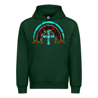 Forest Green cross christmas rainbow Urban Hoodie - JahusDesignShop