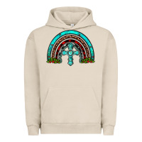 Pigment French Oak cross christmas rainbow Urban Hoodie - JahusDesignShop