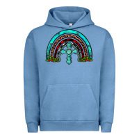 Pigment Pebble Blue cross christmas rainbow Urban Hoodie - JahusDesignShop