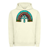 Pigment Pistachio cross christmas rainbow Urban Hoodie - JahusDesignShop
