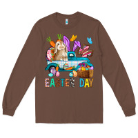 Chestnut Easter Day With Truck Long Sleeve Tee - BundleAndBundleShop