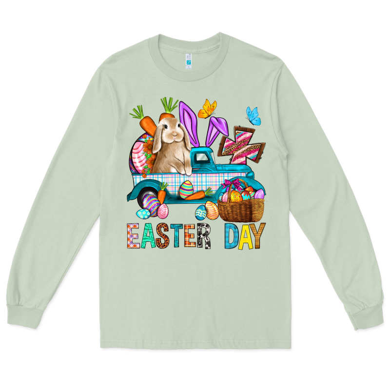 Easter Day With Truck Long Sleeve Tee by BundleAndBundleShop | Teevron