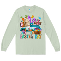 Matcha Easter Day With Truck Long Sleeve Tee - BundleAndBundleShop