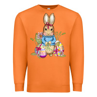 Carrot easter bunny and eggs Premium Sweatshirt - AdoDesignShop