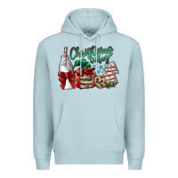 Blue Mist christmas vibes Premium Hoodie - SublimationCraftShop