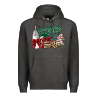 Charcoal Heather christmas vibes Premium Hoodie - SublimationCraftShop