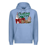 Colony Blue christmas vibes Premium Hoodie - SublimationCraftShop