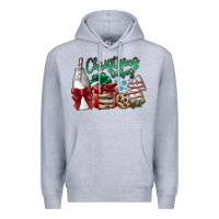 Heather Grey christmas vibes Premium Hoodie - SublimationCraftShop