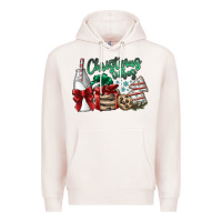 Pale Pink christmas vibes Premium Hoodie - SublimationCraftShop
