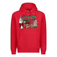 Red christmas vibes Premium Hoodie - SublimationCraftShop