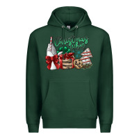 Sports Green christmas vibes Premium Hoodie - SublimationCraftShop