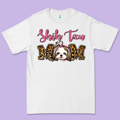 Shih Tzu Mom Premium Tee Designed By Jasminsmagicworld