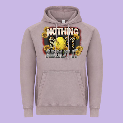 Nothing Soft About It Vintage Hoodie Designed By Fadigitalartstudio