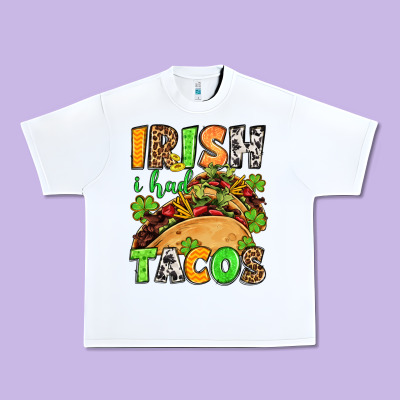 St. Patrick's Irish I Had Tacos Urban Heavy Tee Designed By Oliviacreatesart