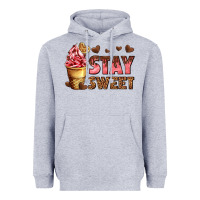 Heather Grey stay sweet Heavyweight Hoodie - AdoDesignShop