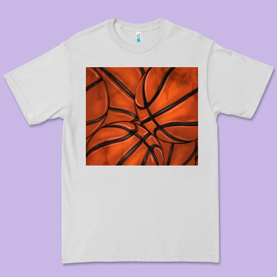 Distressed Basketball Pattern Premium Tee Designed By Tumblerdesignbyshophia
