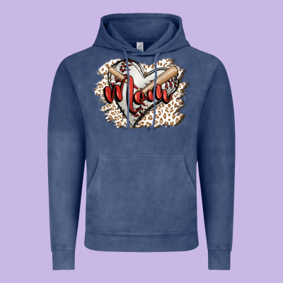 Baseball Mom Vintage Hoodie Designed By Fadigitalartstudio