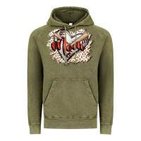 Vintage Olive baseball mom Vintage Hoodie - FaDigitalArtStudio