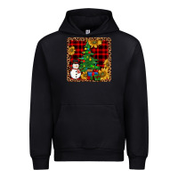 Black snowman trees coaster Urban Hoodie - JahusDesignShop