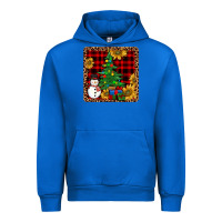Cobalt snowman trees coaster Urban Hoodie - JahusDesignShop
