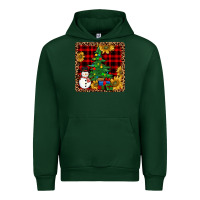 Foreset Green snowman trees coaster Urban Hoodie - JahusDesignShop