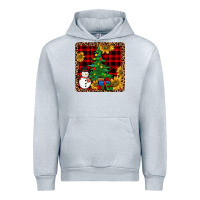 Heather Grey snowman trees coaster Urban Hoodie - JahusDesignShop