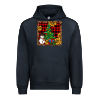 Navy snowman trees coaster Urban Hoodie - JahusDesignShop