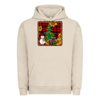 Pigment French Oak snowman trees coaster Urban Hoodie - JahusDesignShop