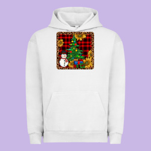 Snowman Trees Coaster Urban Hoodie Designed By Jahusdesignshop