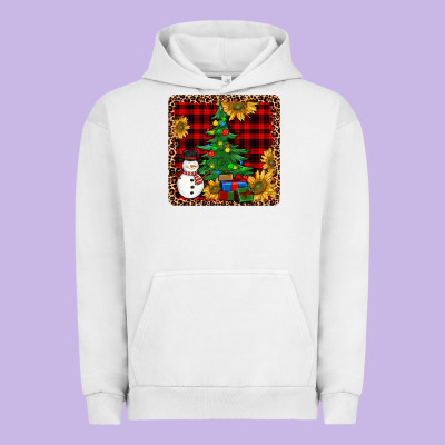 Snowman Trees Coaster Urban Hoodie Designed By Jahusdesignshop
