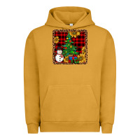 Pigment Peanut Butter snowman trees coaster Urban Hoodie - JahusDesignShop