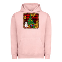 Pigment Salmon snowman trees coaster Urban Hoodie - JahusDesignShop