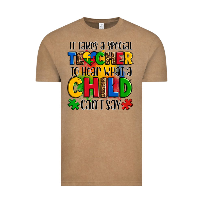 It Takes A Special Teacher To Hear What A Child Can't Say Vintage Tee by OliviaCreatesArt | Teevron