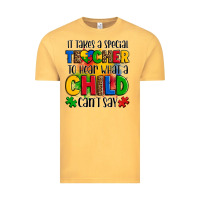 Vintage Mustard it takes a special teacher to hear what a child can't say Vintage Tee - OliviaCreatesArt