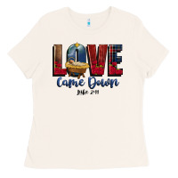 Bone love came down luke 2 11 Ladies Tee - CowGirlArtShop