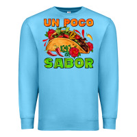 Ocean Blue un poco sabor with taco and pepper Premium Sweatshirt - AdoDesignShop