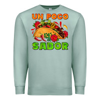 Seafoam un poco sabor with taco and pepper Premium Sweatshirt - AdoDesignShop