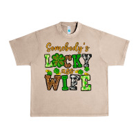 French Oak St. Patrick's Somebody’s lucky ass wife Urban Heavy Tee - OliviaCreatesArt