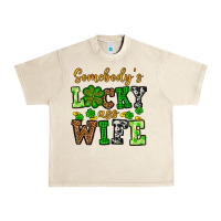 Sandshell St. Patrick's Somebody’s lucky ass wife Urban Heavy Tee - OliviaCreatesArt