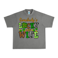 Tornado St. Patrick's Somebody’s lucky ass wife Urban Heavy Tee - OliviaCreatesArt