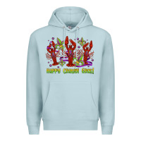 Blue Mist happy crawdi gras mardi gras carnival Premium Hoodie - Jasminsmagicworld