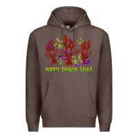 Coffee happy crawdi gras mardi gras carnival Premium Hoodie - Jasminsmagicworld