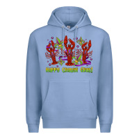 Colony Blue happy crawdi gras mardi gras carnival Premium Hoodie - Jasminsmagicworld