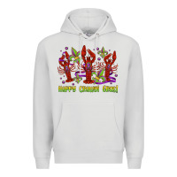 Dove Grey happy crawdi gras mardi gras carnival Premium Hoodie - Jasminsmagicworld